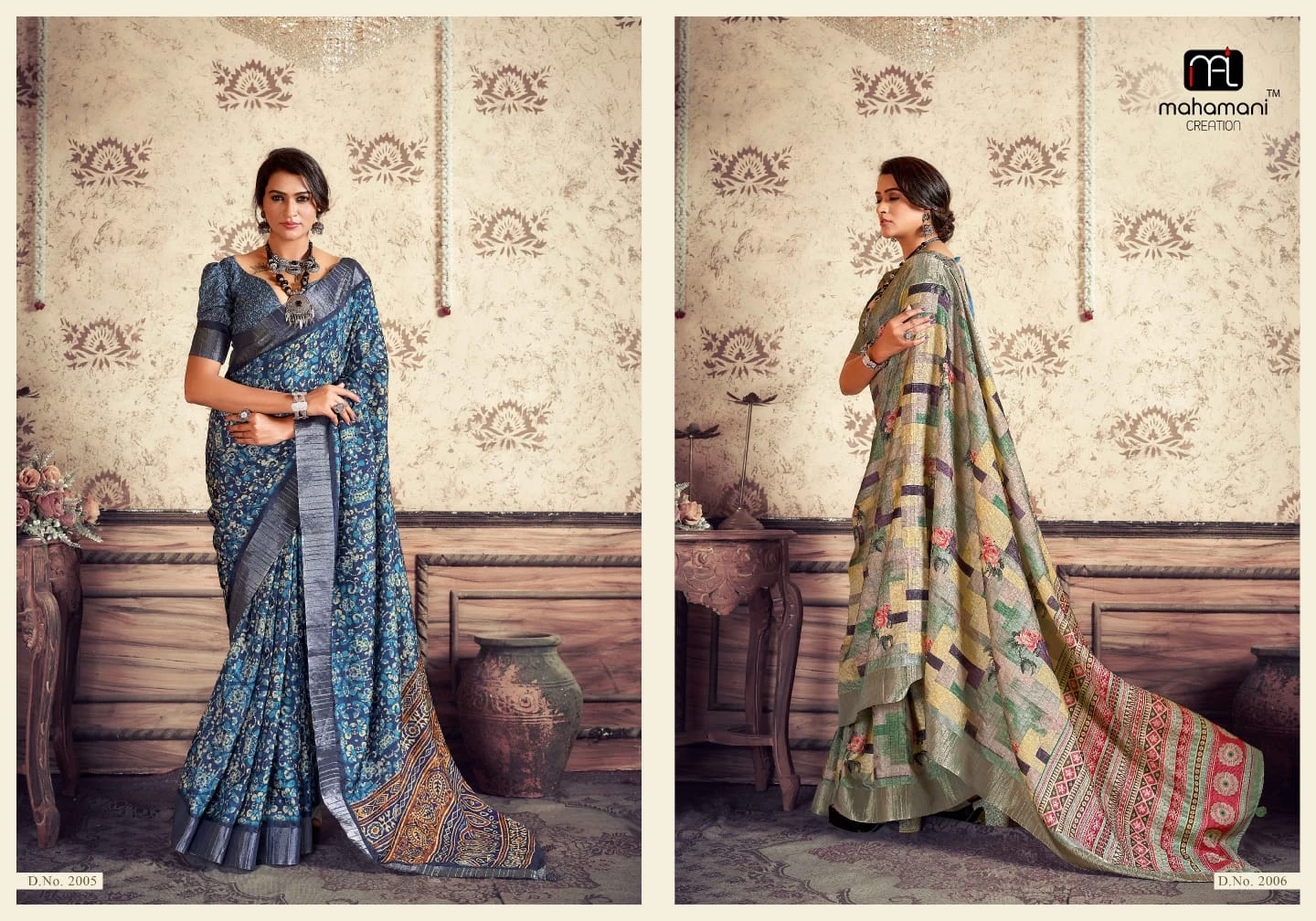 Mahamani Creation Kangan Vol 2 Heavy Gotha Silk Wholesale Sarees Catalog — Wholesale Sarees, MPA wholesale from Surat - Gallery Image 3